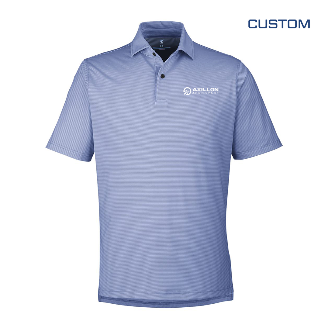 Axillon Fairway & Greene USA Made Mini Stripe Tech Polo