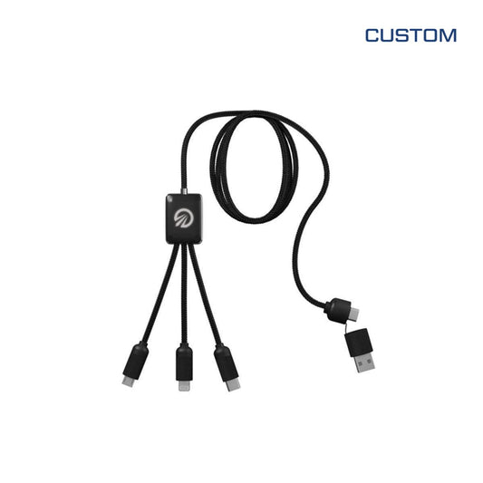 Axillon 5-in-1 Charging Cable with Light-Up Logo