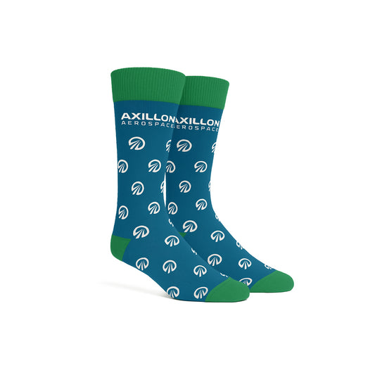 Axillon Blue and Green Socks